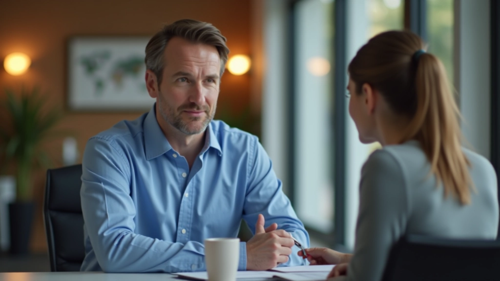 Twee mensen in gesprek, één persoon luistert aandachtig zonder te spreken